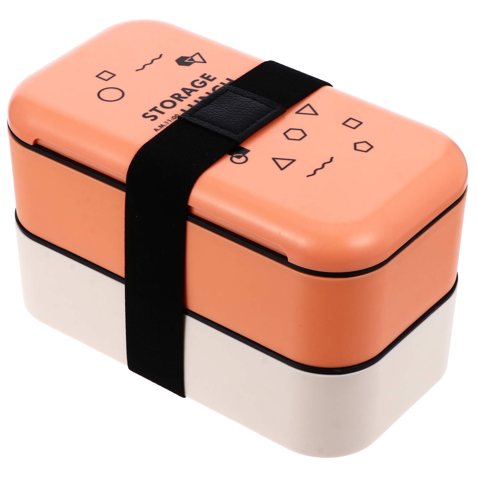 Premium Japanese Bento Box - 2-Tier Stackable Lunch Container for Kids, Adults & Office Workers | Leak-Proof & Durable | Ideal for School, Work & Picnics (Orange)