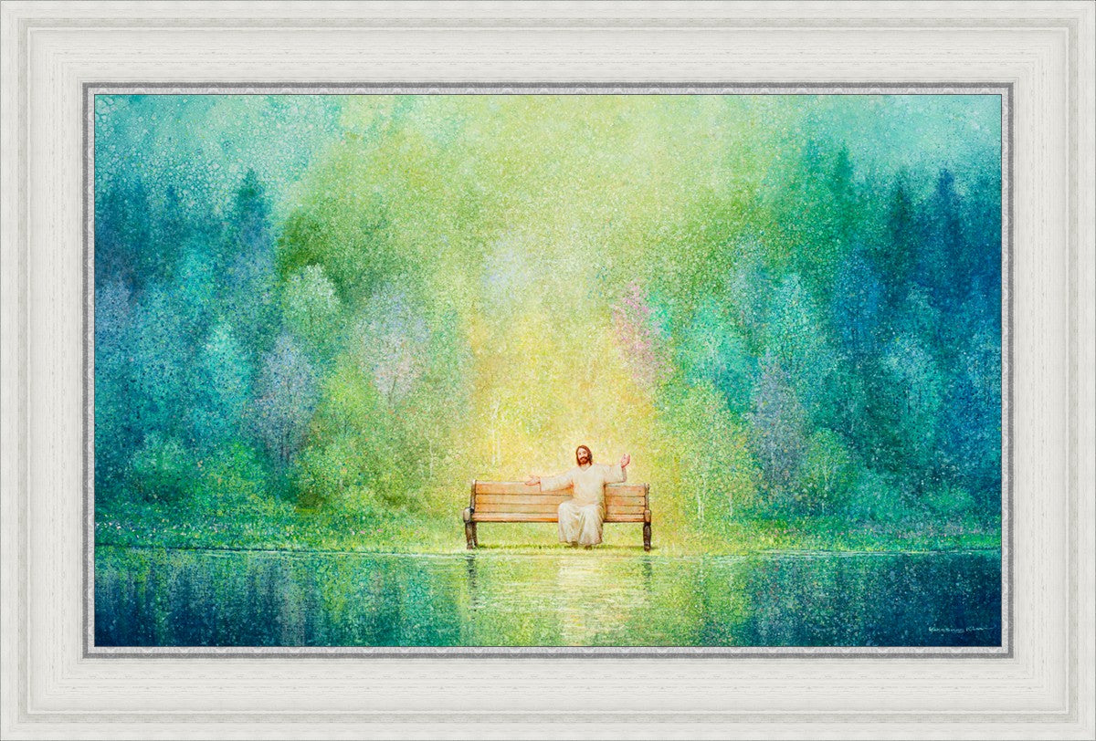 Come Unto Me and I Will Give You Rest - Inspirational Christian Wall Art for Home Decor & Church - Perfect for Bedroom, Living Room & Office