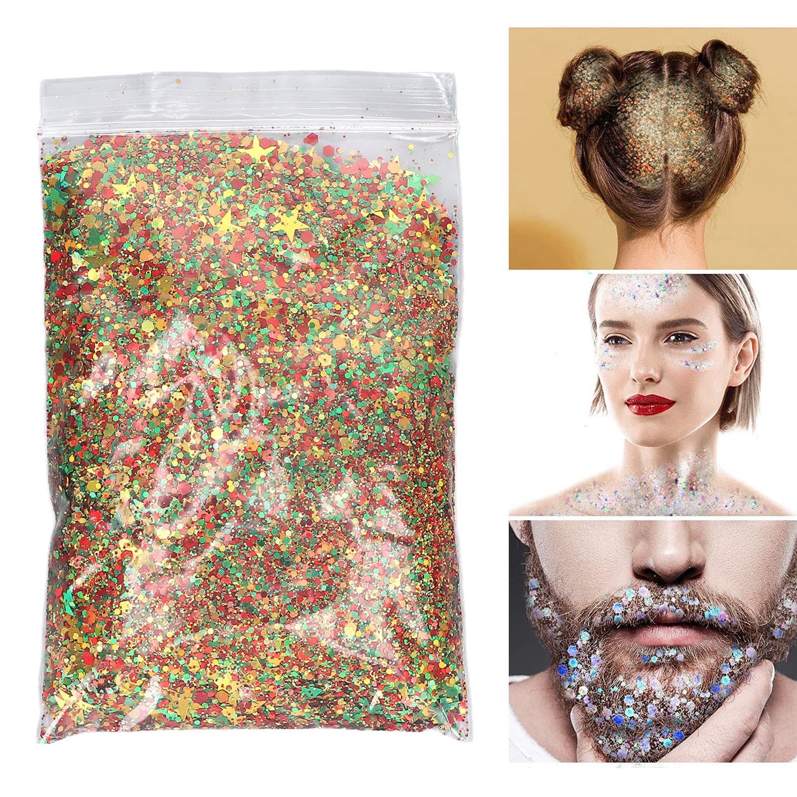DIY Glitter Nail Flakes - Homemade Card Nail Sequins for Nail Art Decoration | Perfect for Manicures, Pedicures, and Nail Salon Designs