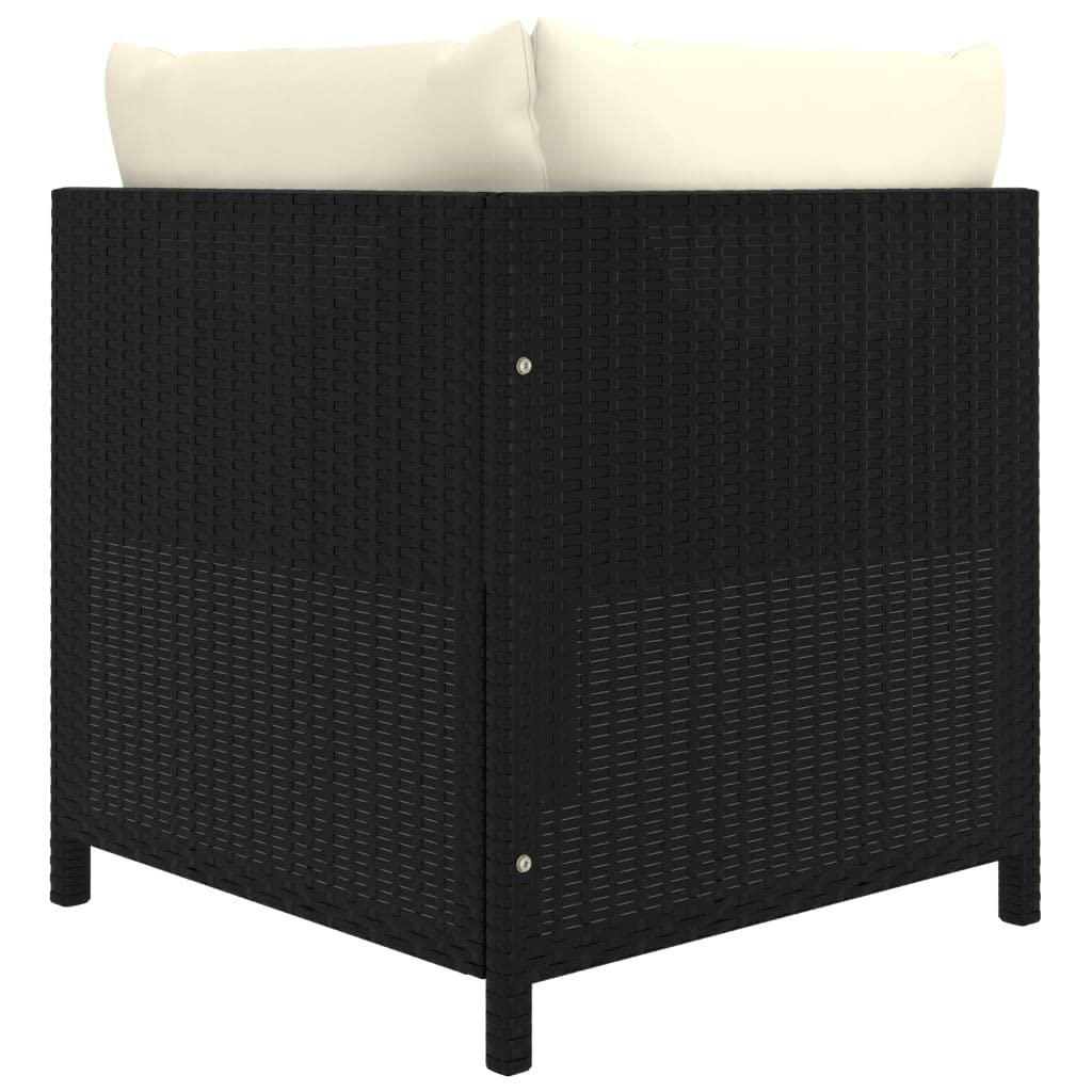 vidaXL 5-Piece Patio Lounge Set with Cushions - Adjustable, Comfortable & Durable Outdoor Furniture - Poly Rattan & Powder-Coated Steel - Convertible Footrest - Perfect for Poolside, Garden & Backyard Relaxation