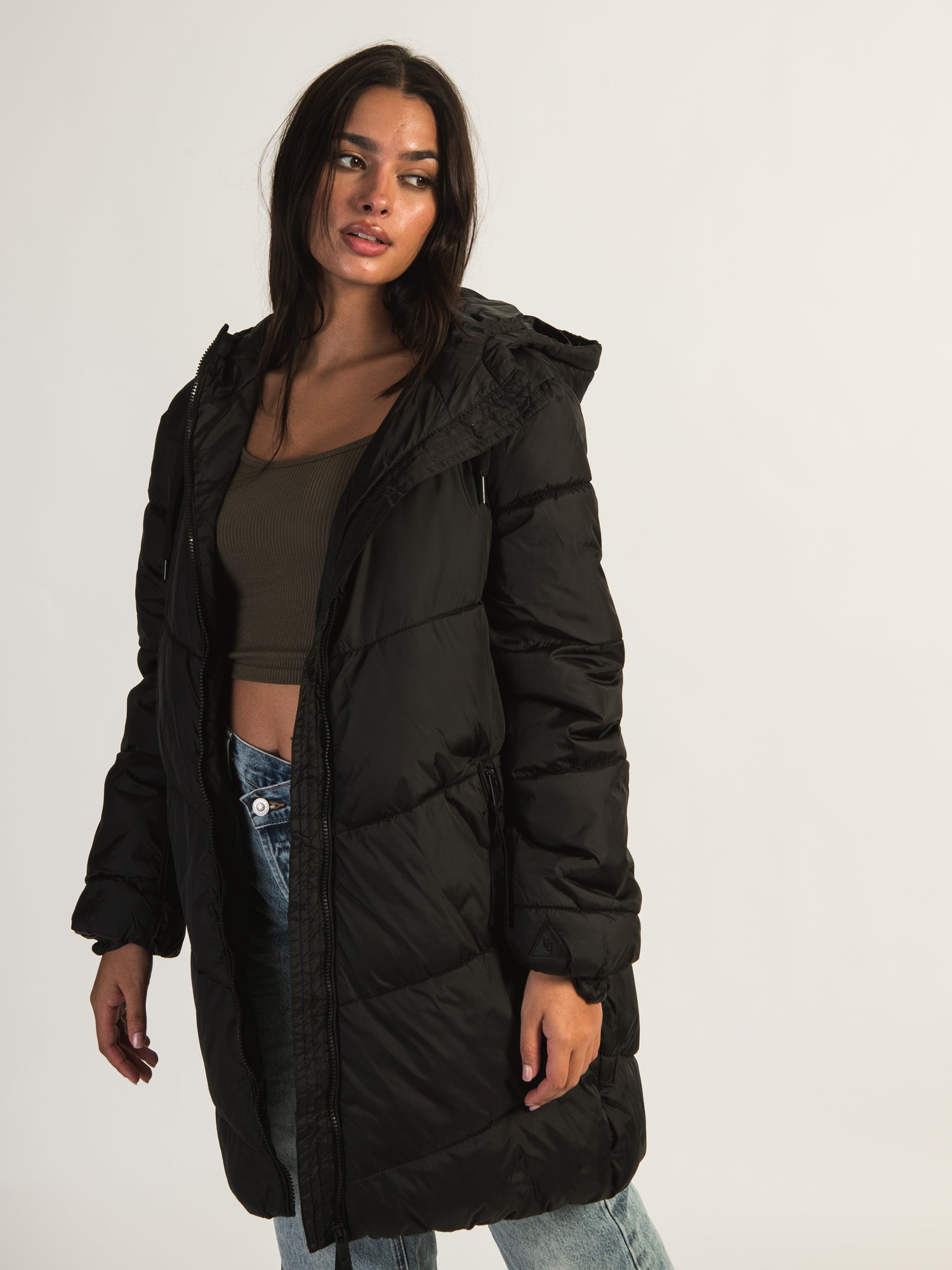 B.YOUNG Bomina Long Puffer Jacket - Women's Winter Coat, Waterproof Down Jacket for Cold Weather, Fashionable Outerwear for Snow, Travel & Daily Wear