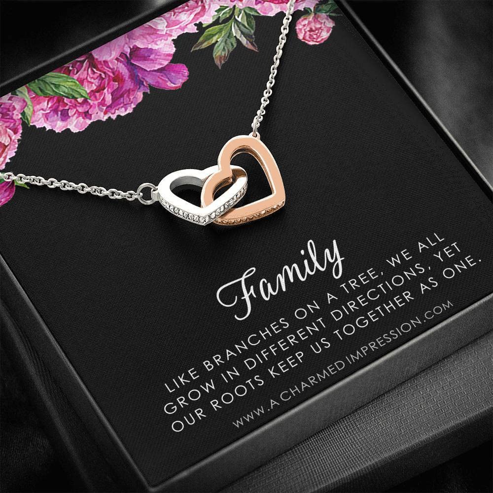 Charmed Impression Family Necklace - Personalized Mother Daughter Jewelry Set - Heartfelt Gift for Mom, Daughter & Grandmother - Perfect for Birthdays, Anniversaries & Family Reunions