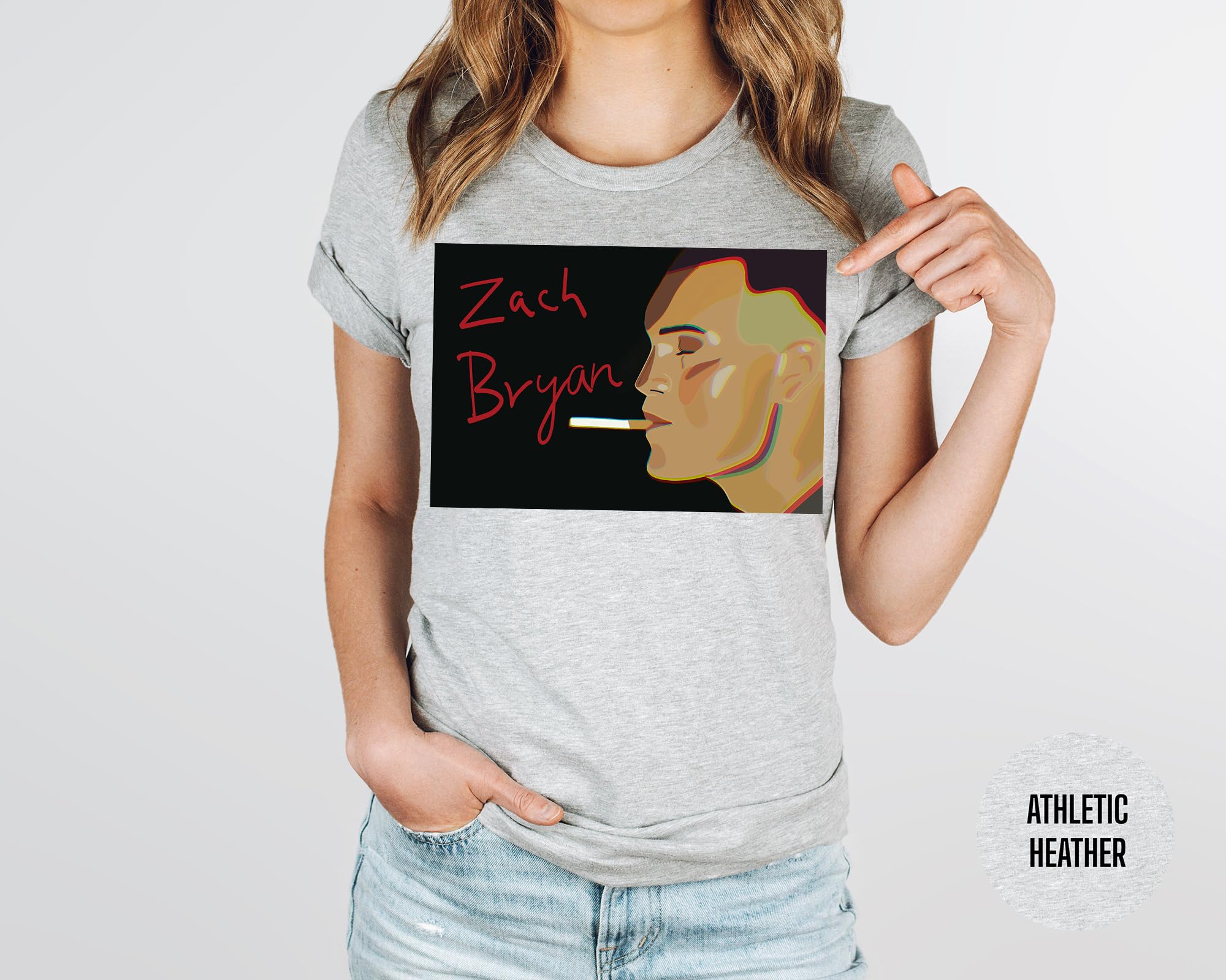 Zach Fan T-Shirt Bryan Shirt White - Comfortable Cotton Graphic Tee for Men - Perfect for Casual Wear, Fan Events & Everyday Outfits