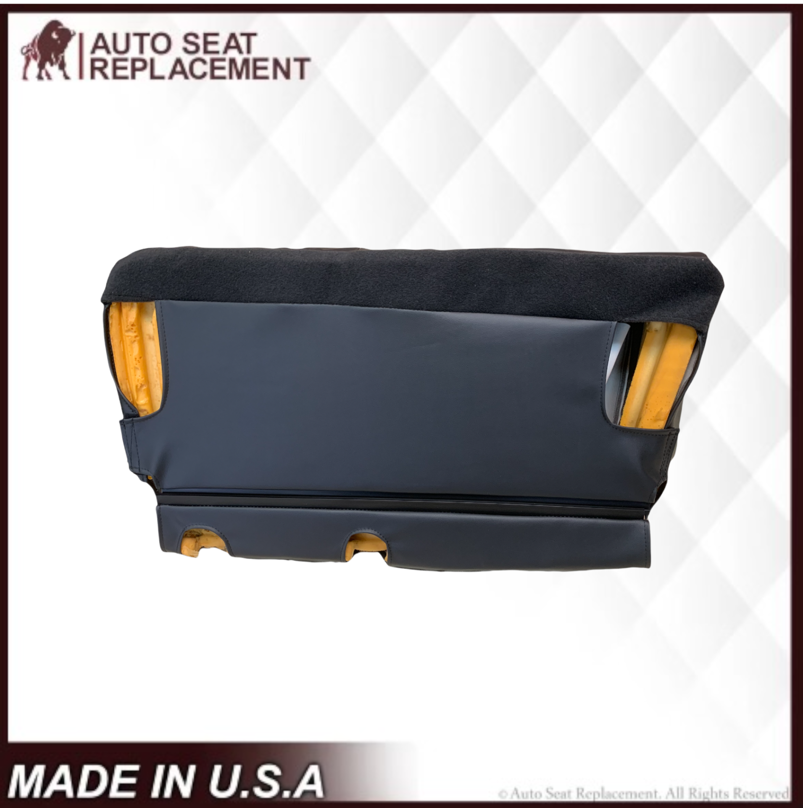 2007-2014 Chevy Tahoe Suburban 2nd Row 60/40 Bench Seat Cover - Black | Waterproof & Custom Fit | Perfect for Road Trips & Family Protection