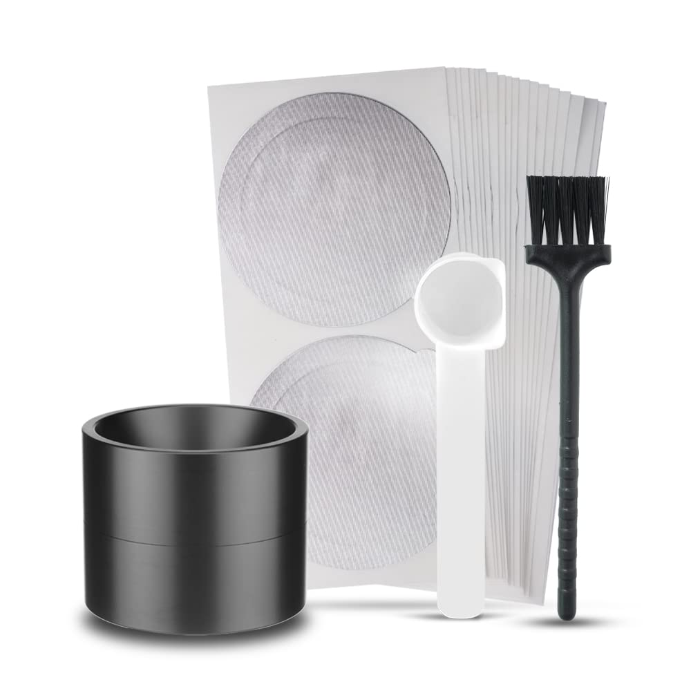 **Reusable Vertuo Capsule Refill Kit with Grind Tool & 50 Aluminum Foil Seals – Compatible with Nespresso VertuoLine Pods – Perfect for Home Brewing & Eco-Friendly Coffee Lovers**