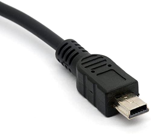 Mini USB Male to 3.5mm Female AUX Audio Adapter Cable - Compatible with Headphones, Microphones & Headsets - Perfect for Gaming, Podcasting & Conference Calls