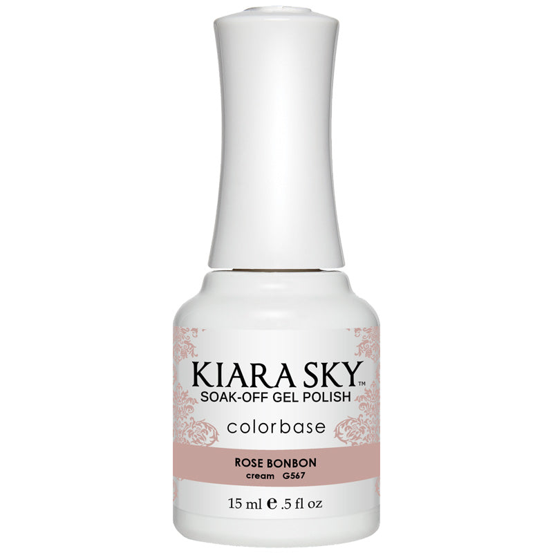 G567 Rose Bon Bon Gel Nail Polish - Long Lasting UV LED Soak Off Gel Polish for Salon & Home Manicure - Perfect for Nail Art, French Tips & DIY Nail Designs