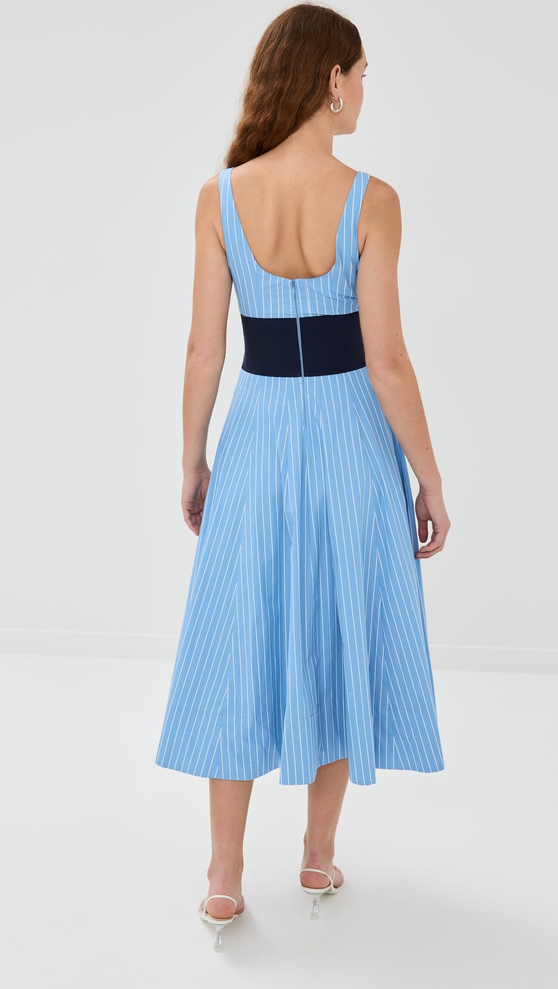 STAUD Women's Rig Dress - Elegant Bodycon Midi Dress for Women | Perfect for Parties, Dates & Office Wear | Flattering Fit & Stretch Fabric