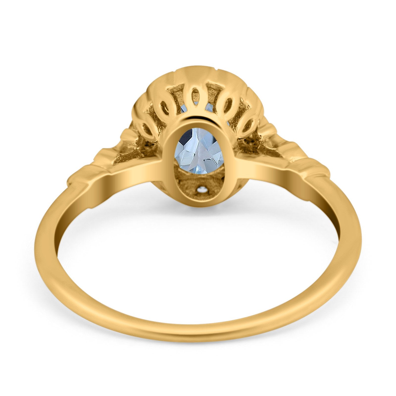 14K Gold 0.9ct Oval 7x5mm G SI Diamond Engagement Ring for Women - Perfect for Proposals, Weddings & Anniversary Gifts