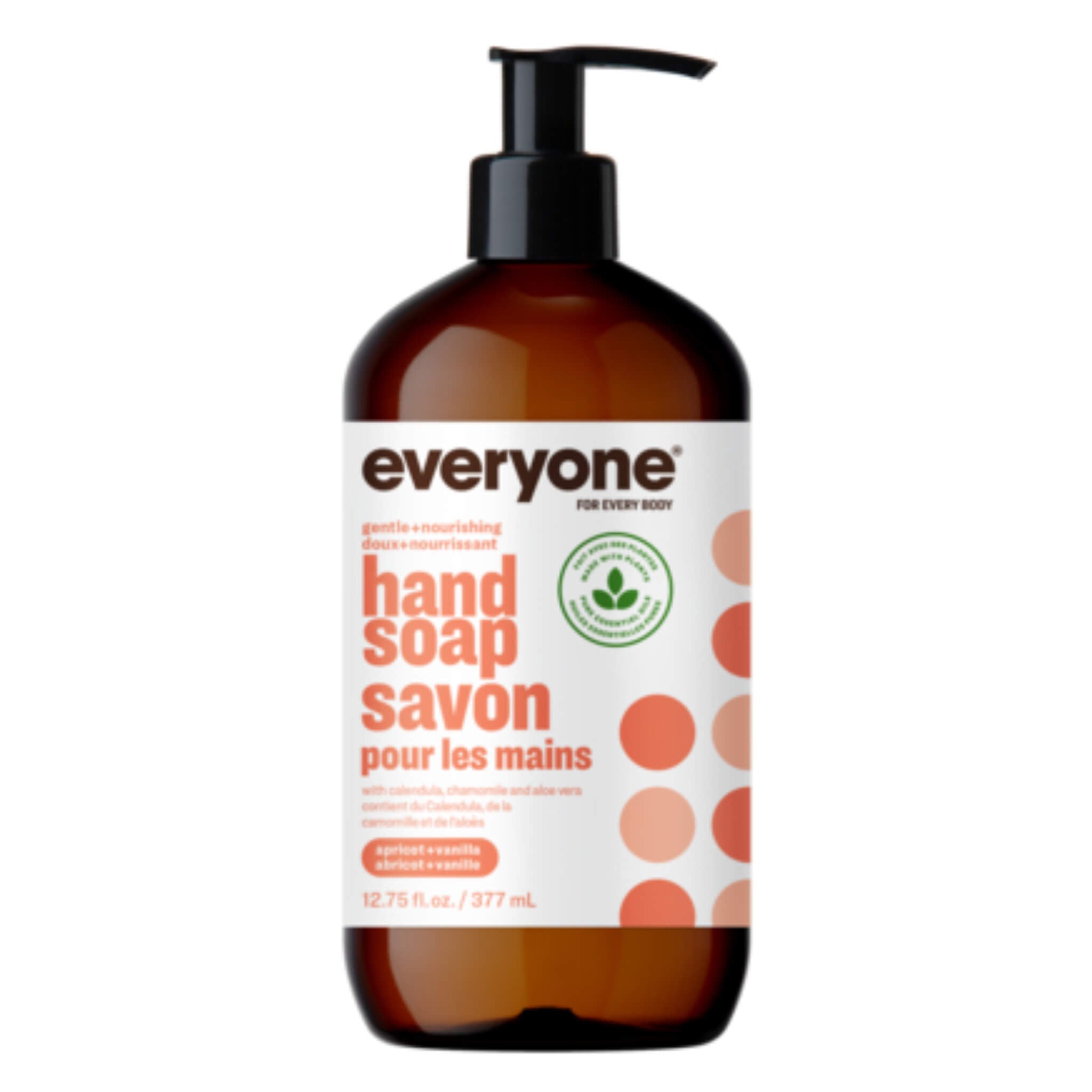 Natural Apricot Vanilla Hand Soap - Moisturizing & Antibacterial - Perfect for Kitchen, Bathroom & Office Use