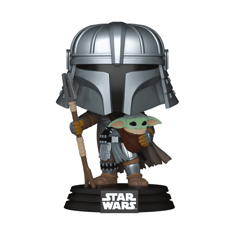 Star Wars Mandalorian with Grogu Action Figure - Collectible Toy for Fans | Perfect for Display, Gifts & Star Wars Merchandise Collections