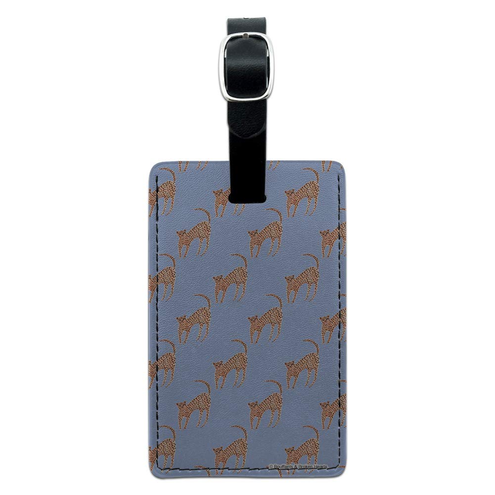 Durable Rectangle Leather Luggage Tag - Personalized Suitcase ID Tag for Travel Bags & Carry-Ons | Perfect for Business Trips, Vacations & Airport Identification