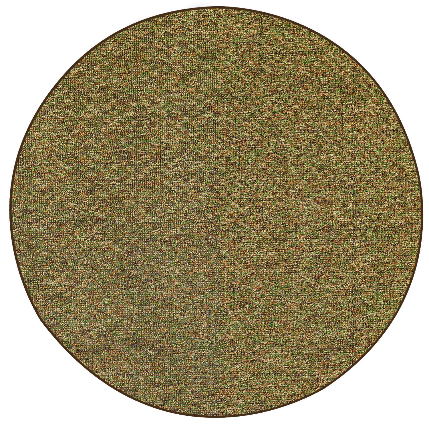 Premium Non-Slip Outdoor Artificial Turf Camouflage Green Round Rug - 6' Diameter Waterproof Fake Grass Mat for Decks, Patios, Gazebos, Pools, Docks & Boats - Perfect for Outdoor Decor, Backyard Parties & Recreational Areas