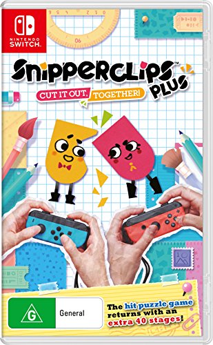 Snipperclips Plus: Cut It Out Together! - Fun Cooperative Puzzle Game for Nintendo Switch - Perfect for Family Game Nights & Party Play