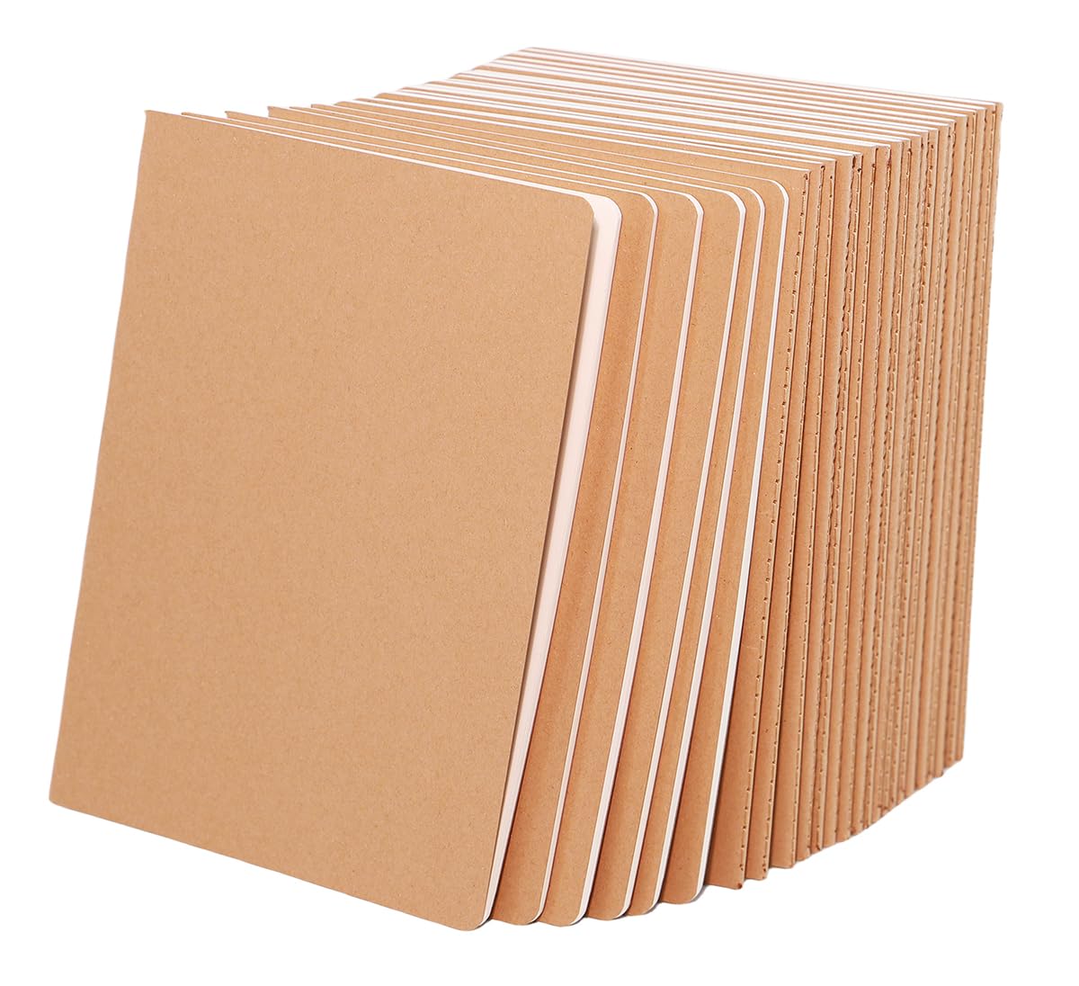 12-Pack A5 Lined Notebooks with Kraft Cover - College Ruled Writing Journals for School, Office & Travel - 60 Pages, 8.3