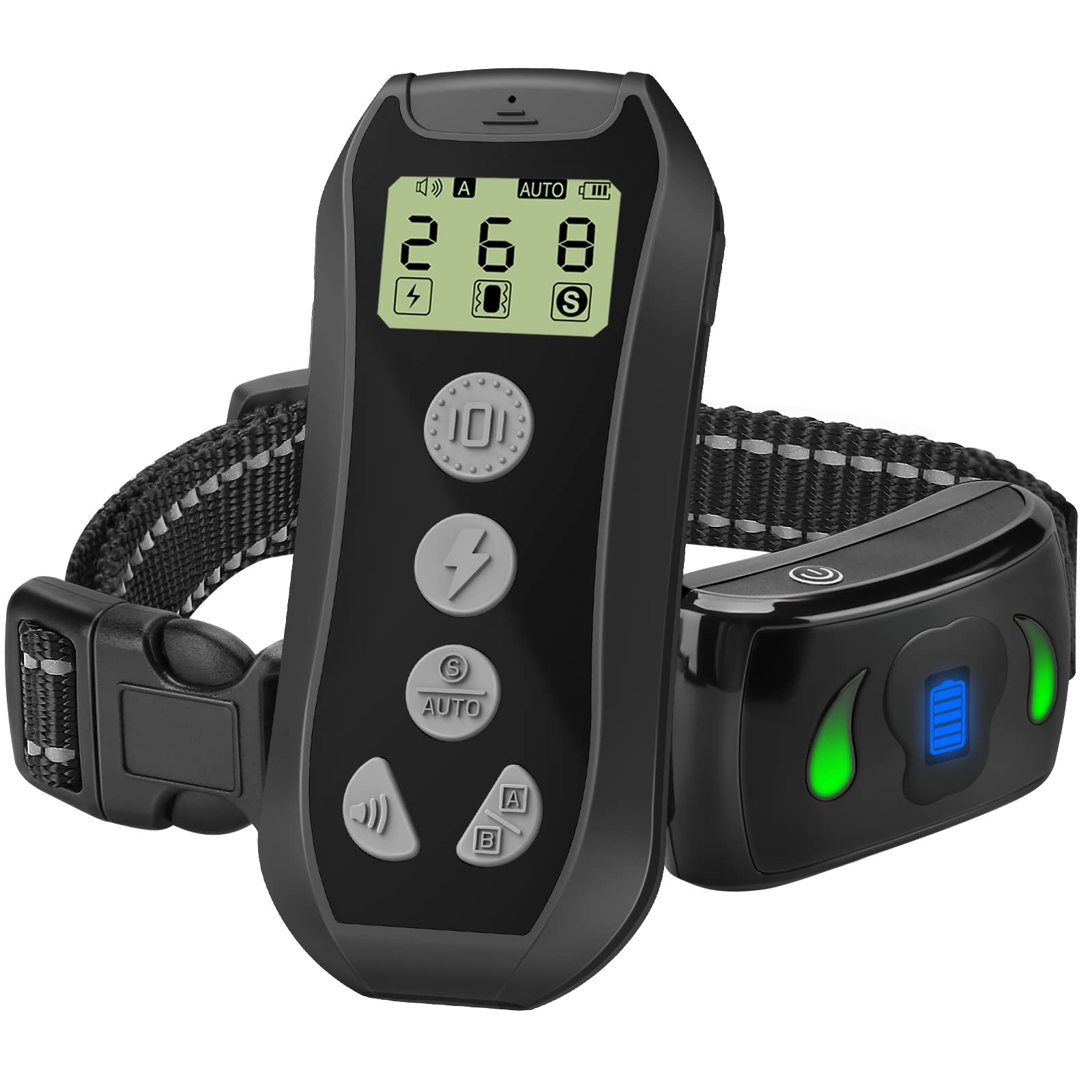 **Remote Dog Training Collar with Shock & Vibration - 4 Training Modes for Small, Medium & Large Dogs - 1000ft Range - Perfect for Obedience Training, Bark Control & Outdoor Adventures**