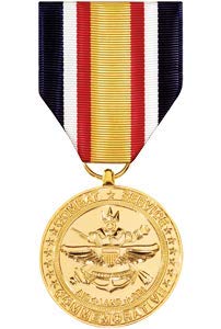 MEDALS OF AMERICA EST. 1976 Combat Service Commemorative Medal - Anodized Military Award for Veterans & Active Duty - Perfect for Display Cases, Shadow Boxes & Memorial Walls