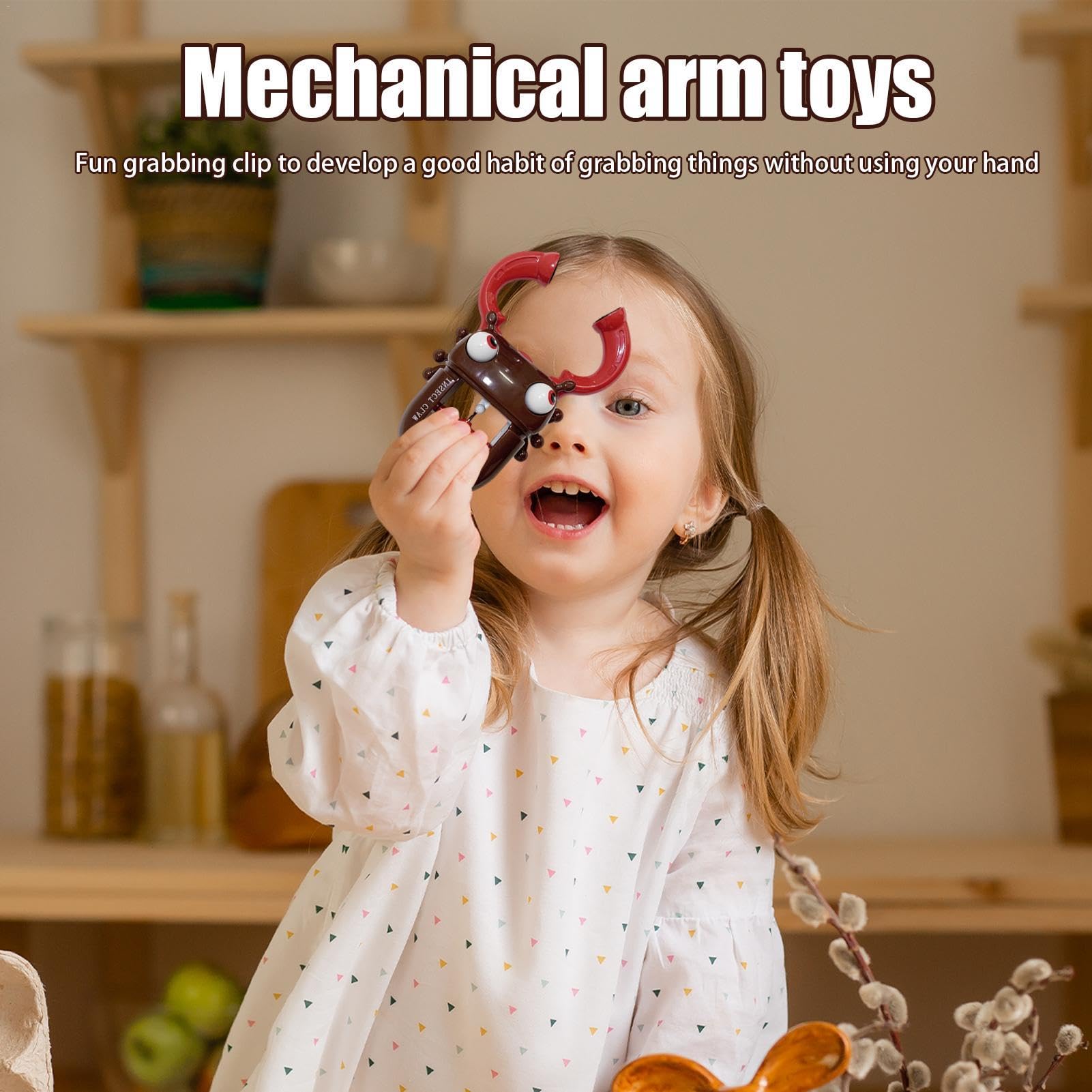 Mechanical Claw Grabber Toy Hand - Cute Cartoon Robot Arm Claw Grabber Tool for Kids - Fun Birthday & Holiday Gift - Perfect for Arcade Games, Parties, and STEM Learning Activities