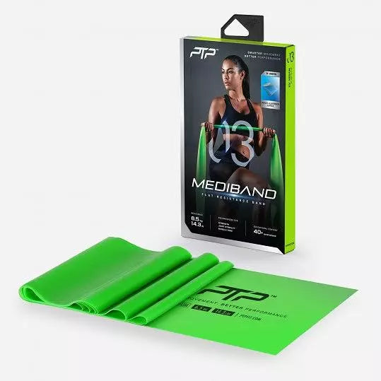PTP Mediband (6.5kgs) Medium Green Resistance Band - Workout, Physical Therapy & Home Exercise for Strength Training & Rehabilitation