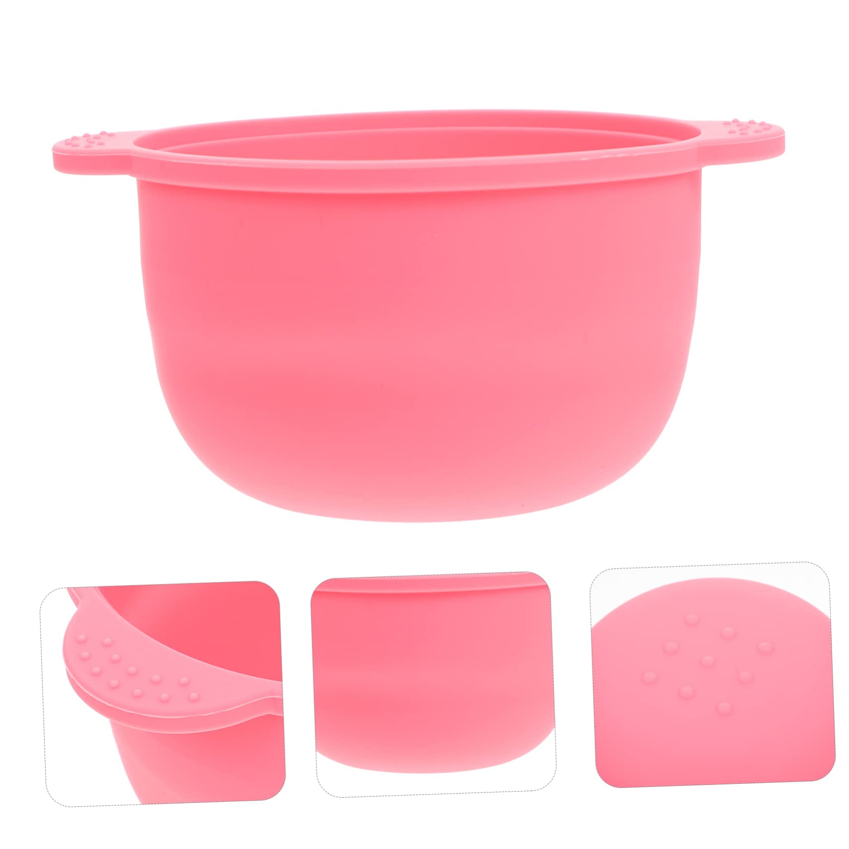 STOBOK Pink Wax Warmer Bowl for Hair Removal - Beeswax Heater with Silicone Inner Pot - Perfect for Salon, Spa & At-Home Waxing