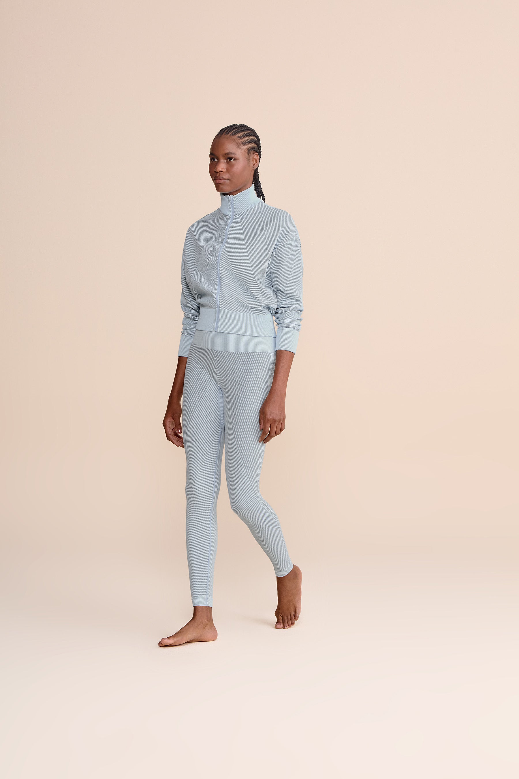 Seamless Diagonal Jacket - Lightweight Stretchable Women's Outerwear for Running, Yoga & Outdoor Activities | Trendy Fashion Coat for Fall & Winter