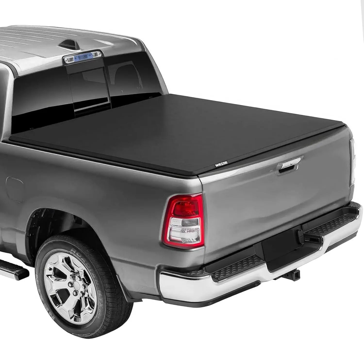 WEIZE Soft Roll Up Truck Bed Tonneau Cover for 2009-2024 Dodge Ram 1500/2500/3500 | 6'4