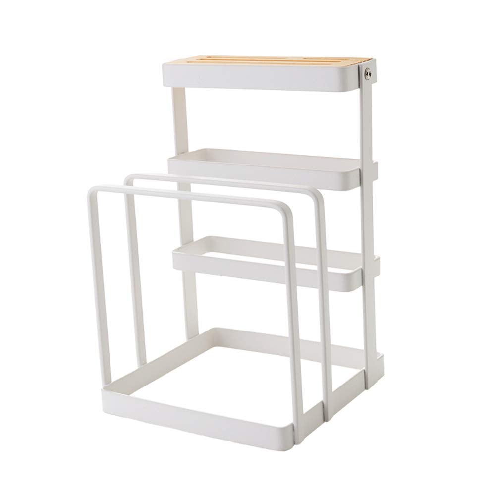 ALREMO HUANGXING - Premium Stainless Steel Kitchen Organizer Rack for Baking Sheets, Trays, Chopping Boards, Knives & Pan Lids - Space-Saving Storage Solution for Countertop or Cabinet - Perfect for Small Kitchens & Home Organization
