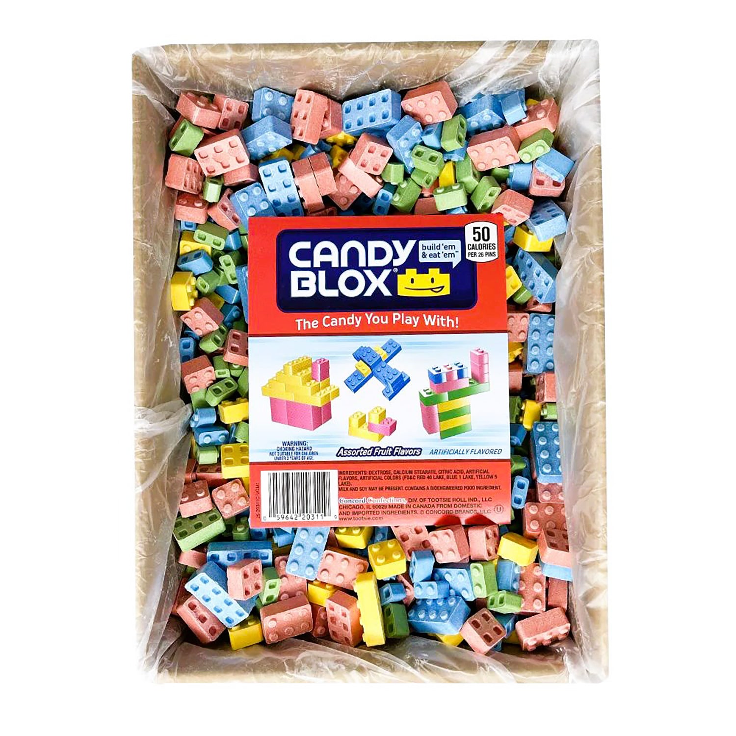 Charms Candy Blox Activity Candy - 11lb Bulk Case | Fun Party Favors, Classroom Rewards & Halloween Treats