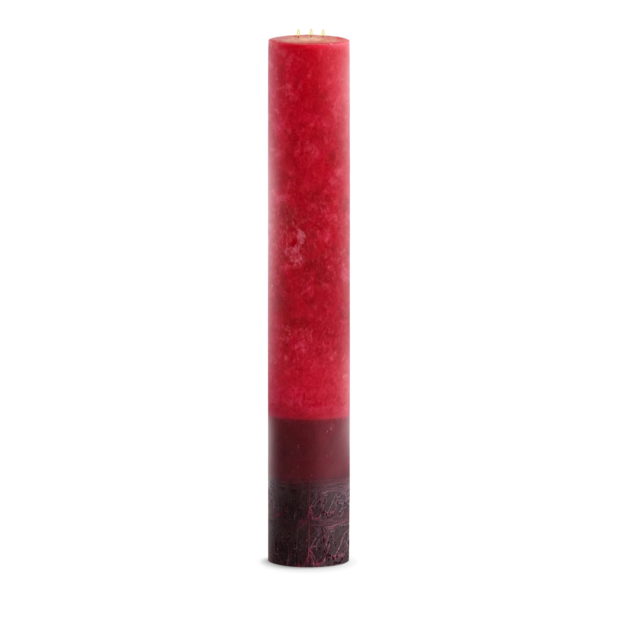 Premium Pomegranate Scented Pillar Candles 6x36 Inches - Perfect for Home Decor, Weddings & Relaxing Aromatherapy