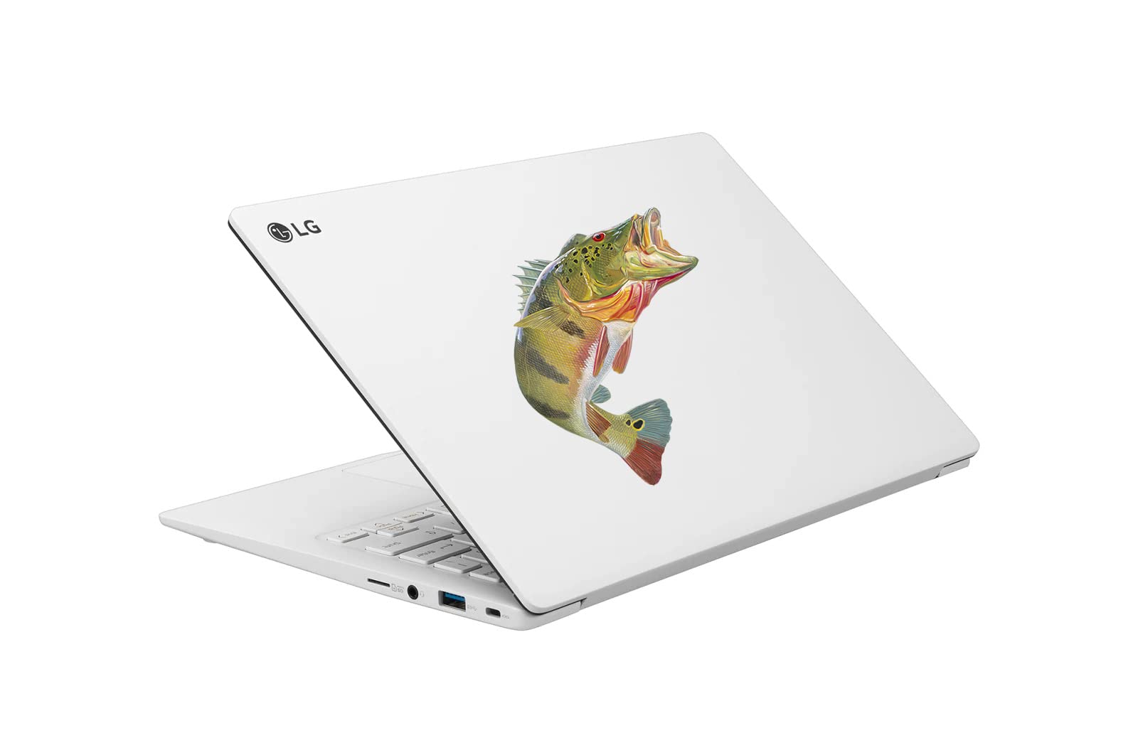 Premium Peacock Bass Fish Decals - Waterproof UV-Resistant Vinyl Stickers for Fishing Gear, Coolers & Outdoor Equipment - Perfect for Anglers & Boat Enthusiasts
