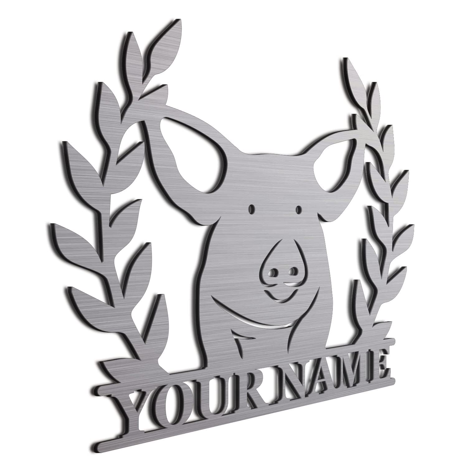Custom Pig Farmer Sign - Personalized Door Hanger & Wall Decor - Unique Gift for Hog Lovers - Perfect for Farmhouse, Barn, or Country Home Decor