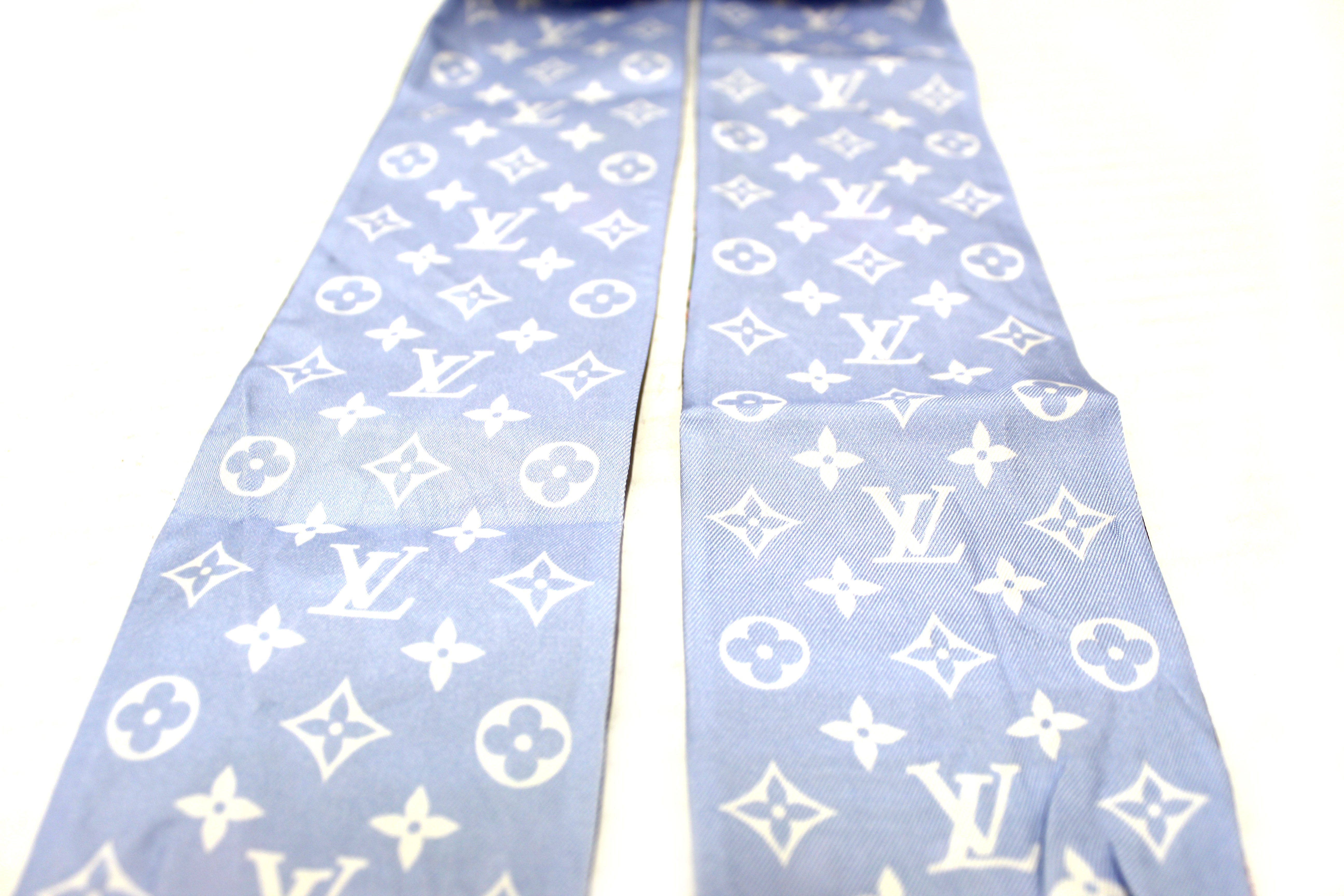 Authentic Louis Vuitton Silk LV Wonderland Bandeau Scarf - Luxury Fashion Accessory for Women, Elegant Neck Wrap & Hair Band for Parties, Weddings & Special Occasions