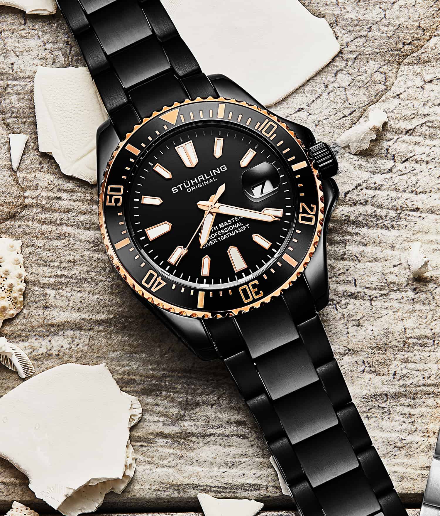 Depthmaster 3950A 42mm Quartz Diver Watch - Waterproof Luxury Dive Watch for Men - Perfect for Scuba Diving, Swimming & Outdoor Adventures