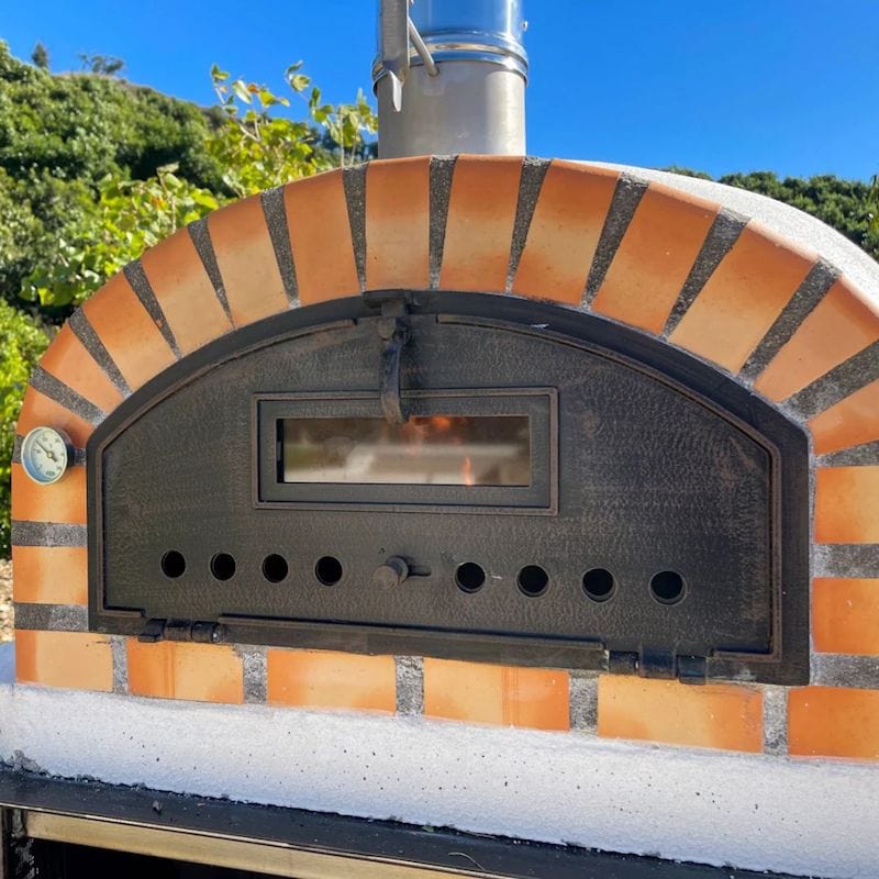 Premium Brick Wood Fired Pizza Oven for Outdoor Cooking - Authentic Italian Pizza Maker for Backyard, Patio & Camping