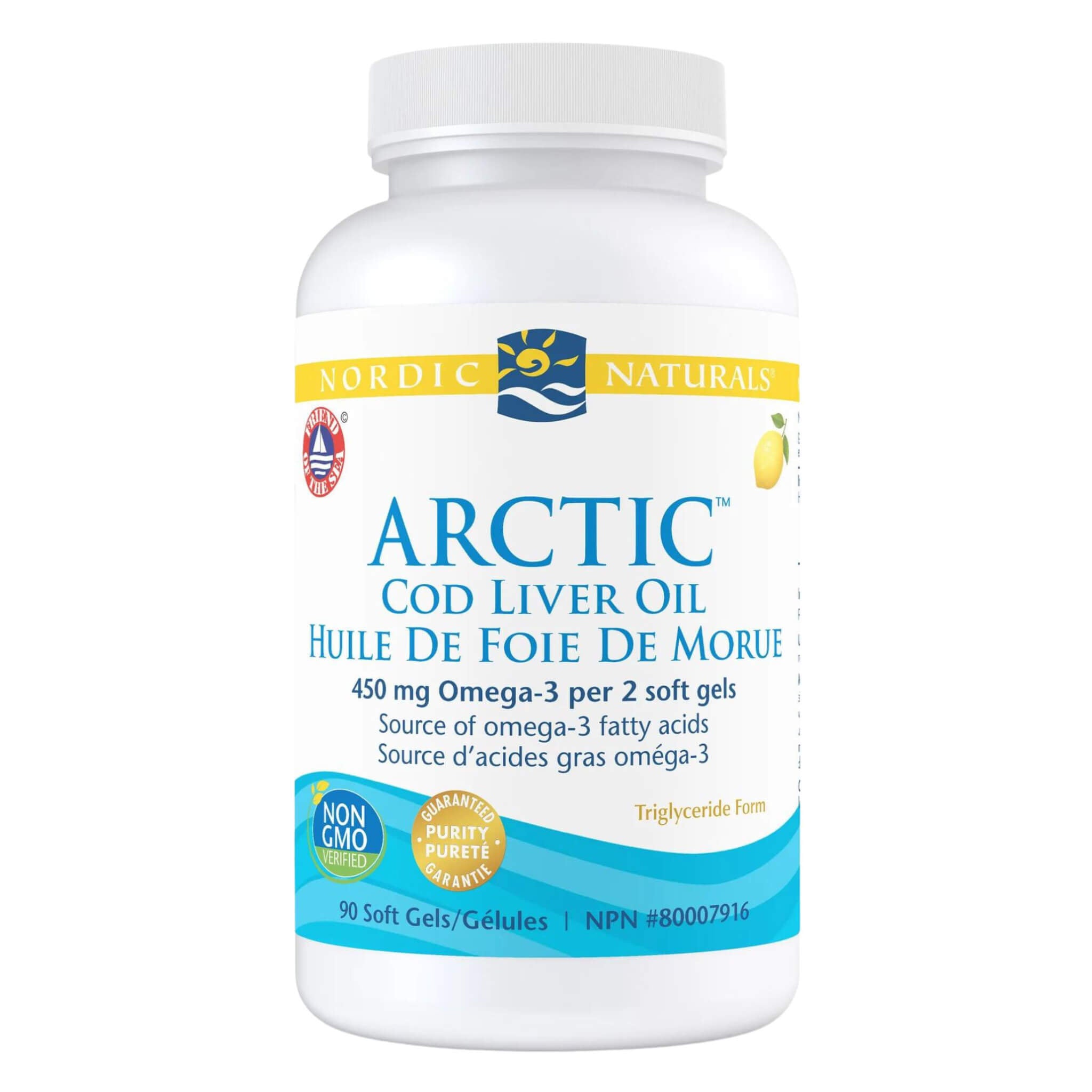 Premium Arctic Cod Liver Oil Softgels - Rich in Omega-3, Vitamin A & D for Heart, Brain & Immune Health - Supports Joint Function & Healthy Skin - Ideal for Adults & Seniors Daily Supplement Routine