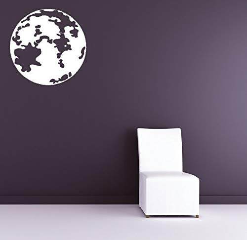Galaxy Moon Wall Decal - Nursery & Gothic Home Decor for Halloween