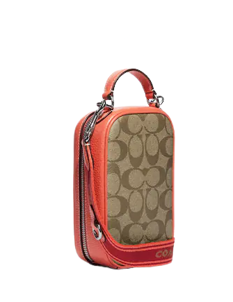 Coach Eva Phone Crossbody Bag in Signature Canvas - Stylish & Compact Purse for Women, Perfect for Everyday Use, Travel, and Shopping