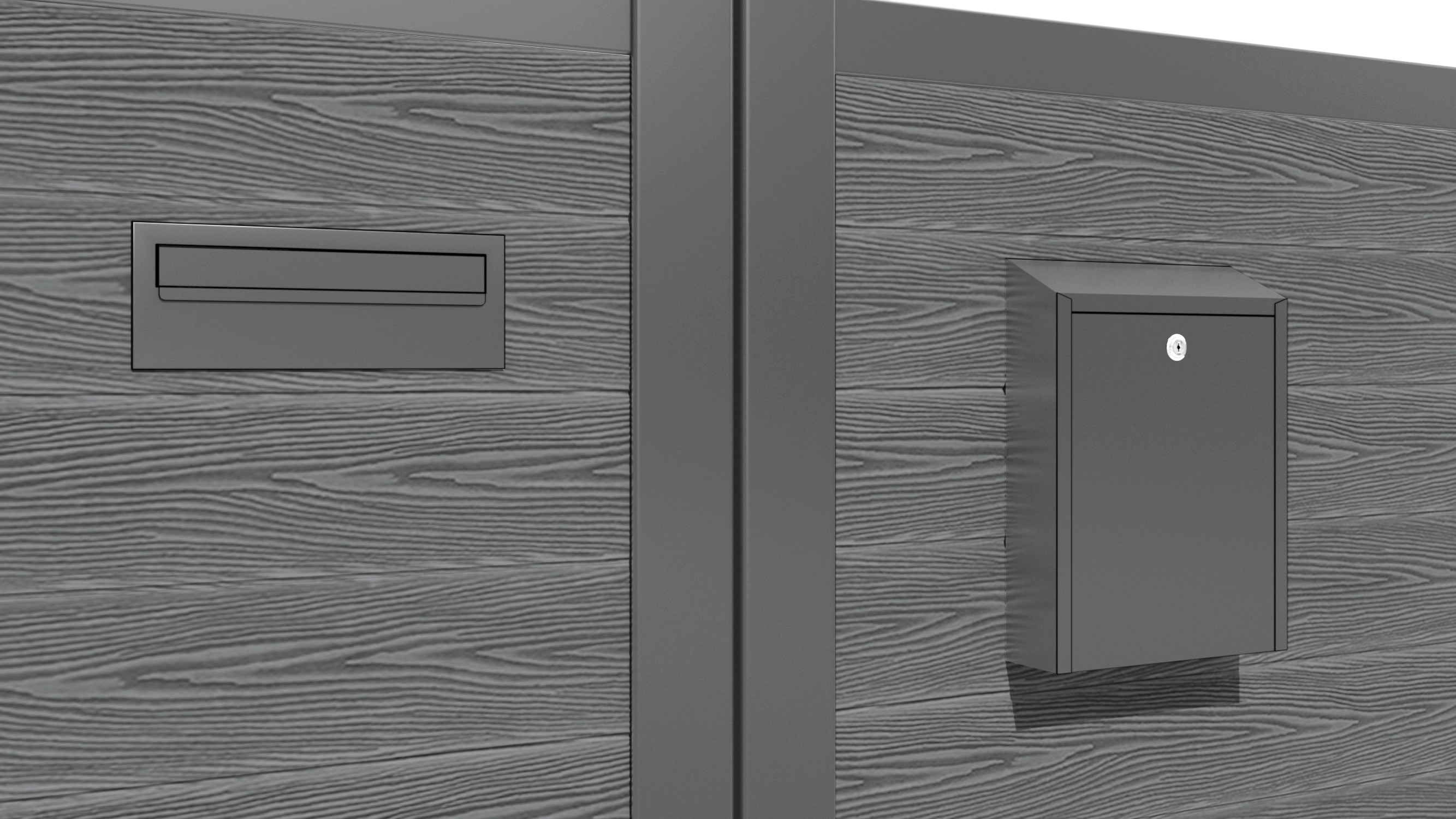 Classic Aspen Curved Top Driveway Gate - Mid Grey Powder Coated Steel with Decorative Top Screen | Elegant Entryway Solution for Residential & Commercial Properties | Enhances Curb Appeal & Security