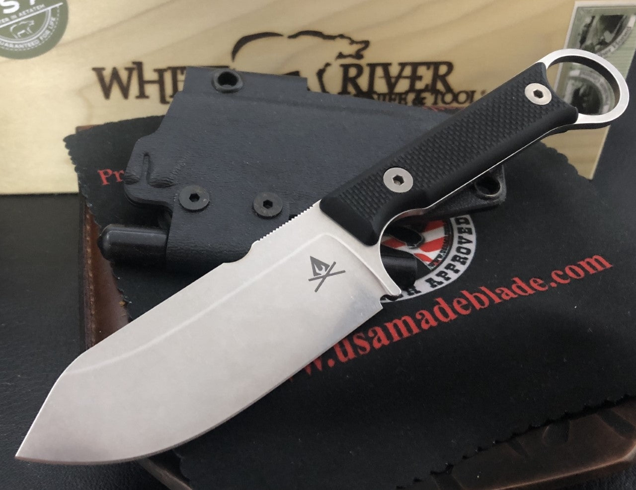 White River Knives Firecraft FC 3.5 S35VN Black G10 Folding Knife - Premium Outdoor Survival Tool for Camping, Hunting & Bushcraft