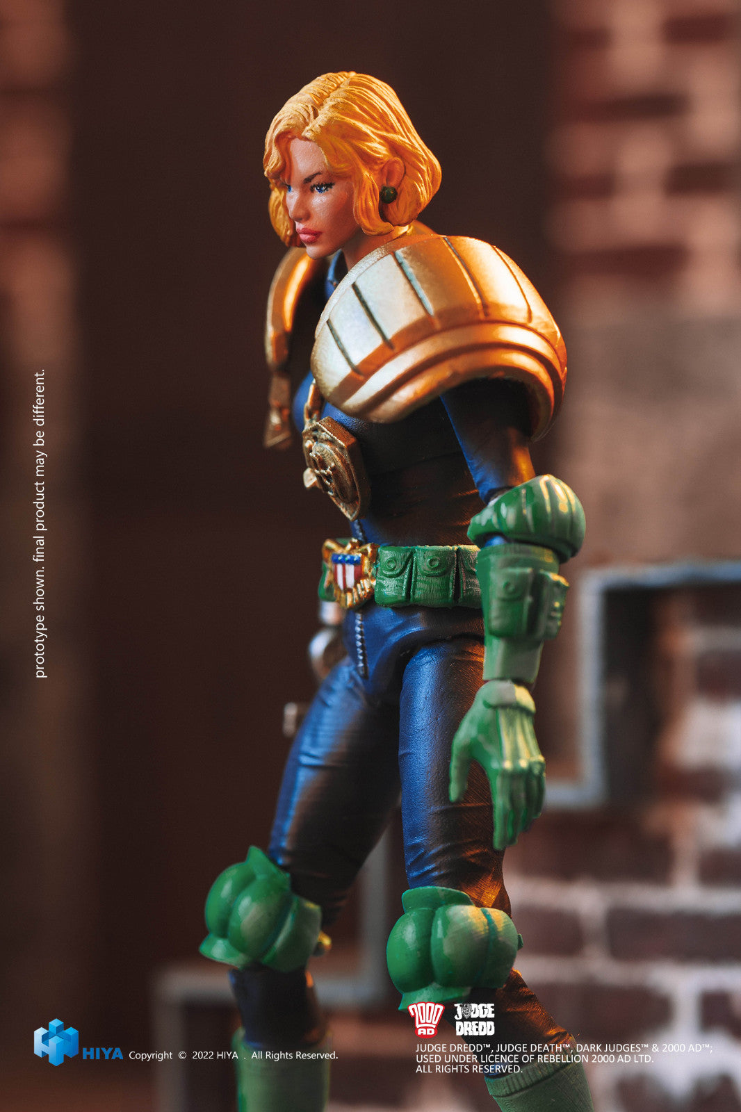 1/18 Scale HIYA 4-Inch Action Figure - Exquisite Mini Series Judge Dredd & Judge Anderson Collectible Toys for Display & Role Play | Perfect for Comic Fans & Collectors