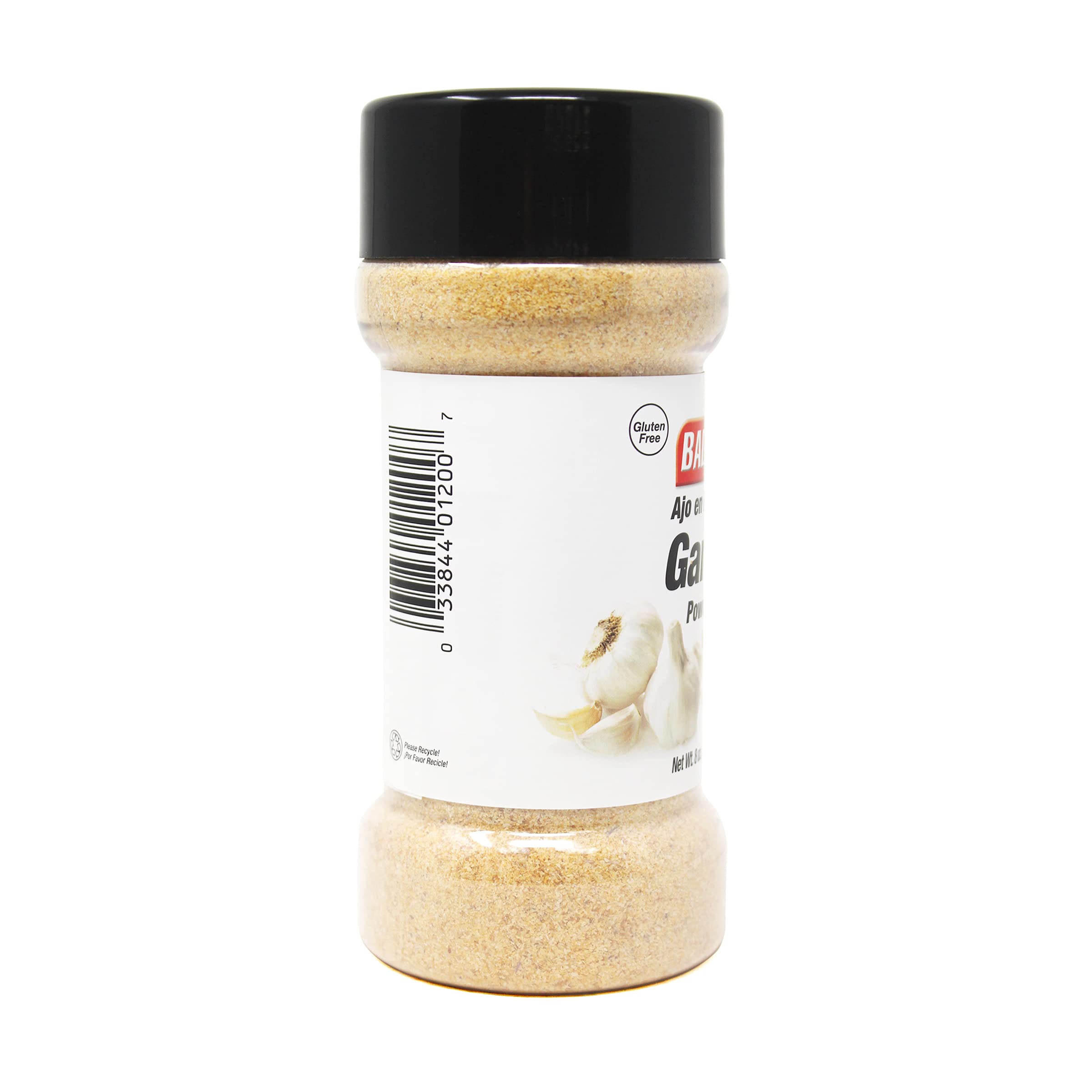 Badia Garlic Powder 8 oz - Pure & Natural Garlic Seasoning for Cooking, Baking & Grilling - Perfect for Italian, Mexican & Asian Dishes