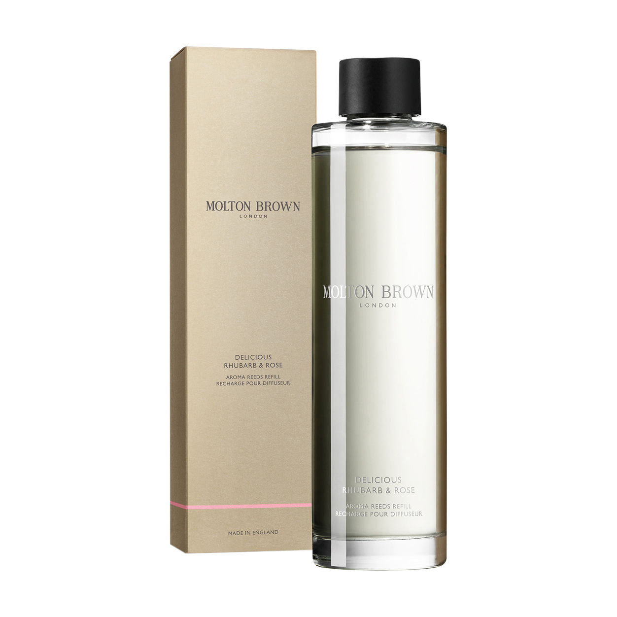 Premium Rhubarb & Rose Scented Reed Diffuser Refills - Long-Lasting Fragrance for Home, Office, and Spa Relaxation