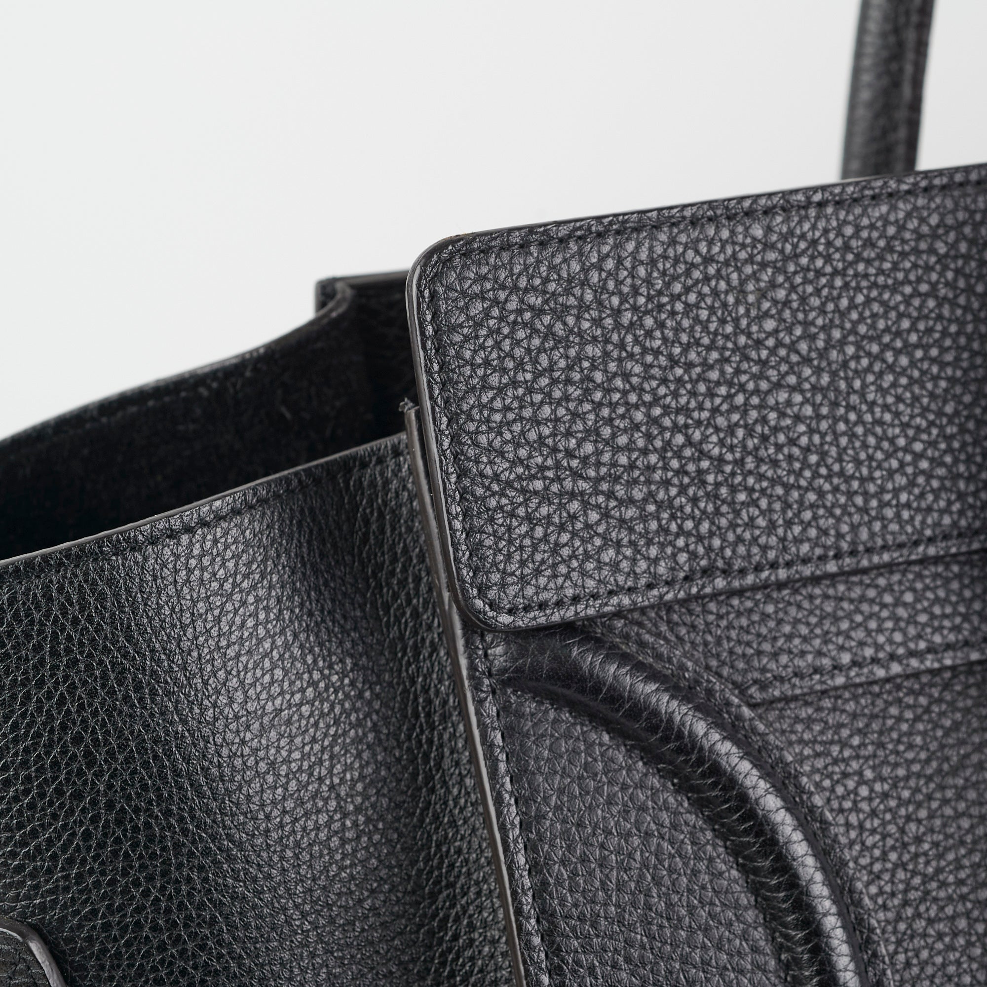 Celine Mini Luggage Bag in Black Calfskin Leather - Perfect for Work, Travel & Everyday Use