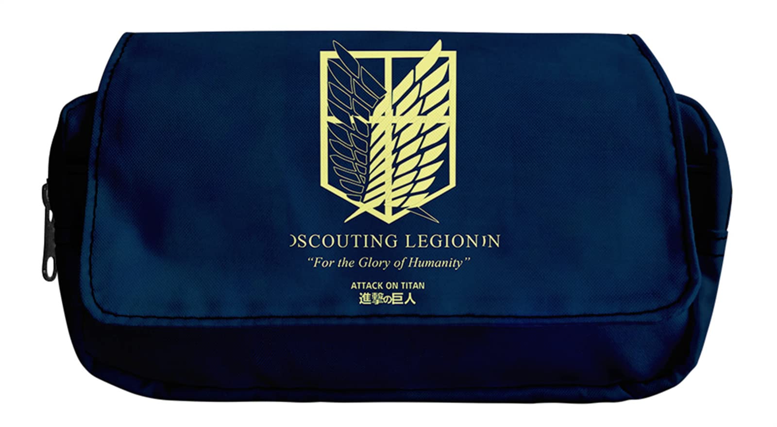 Anime Attack Pencil Case - Large Capacity Manga Cosplay Pouch for School & Office Supplies - Perfect for Students, Artists & Anime Fans