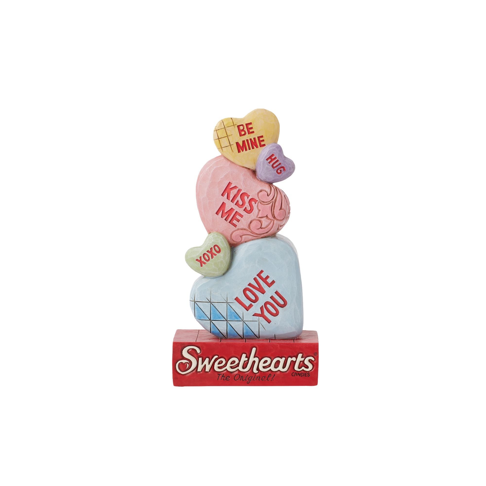Stacked Message Hearts - Personalized Engraved Wooden Keepsake for Valentine's Day, Anniversary & Wedding Gifts - Perfect for Romantic Couples, Home Decor & Special Occasions