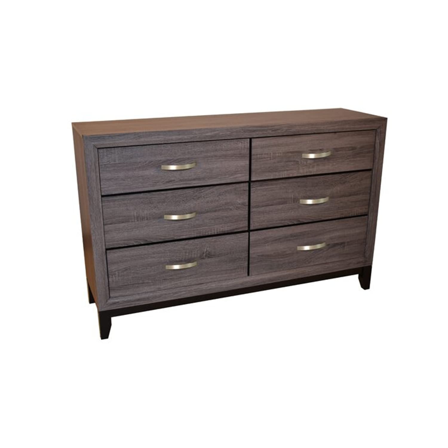 4Pcs Queen Size Solid Wood Bedroom Furniture Set with Headboard & Footboard - Includes Nightstand, Dresser & Mirror in Gray - Perfect for Modern Master Bedroom & Guest Room Decor