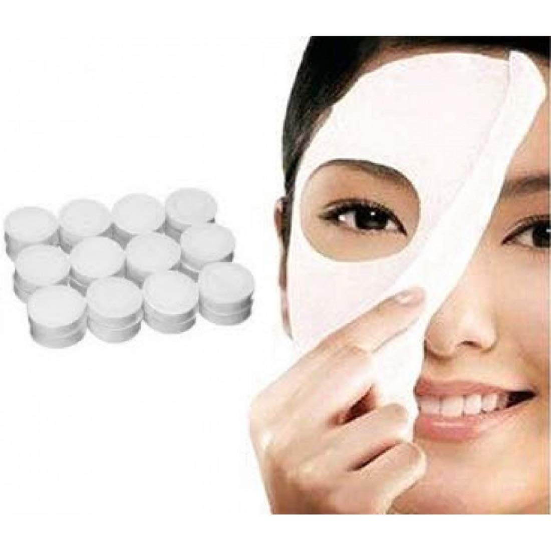 Mapperz Compressed Facial Sheet Mask - Brightening & Hydrating Facial Tablets for Women & Girls (10 Pack) | Korean Skincare, Travel-Friendly, Spa Day Essential