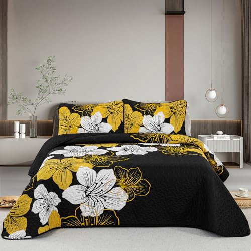 Black/Gold Flower