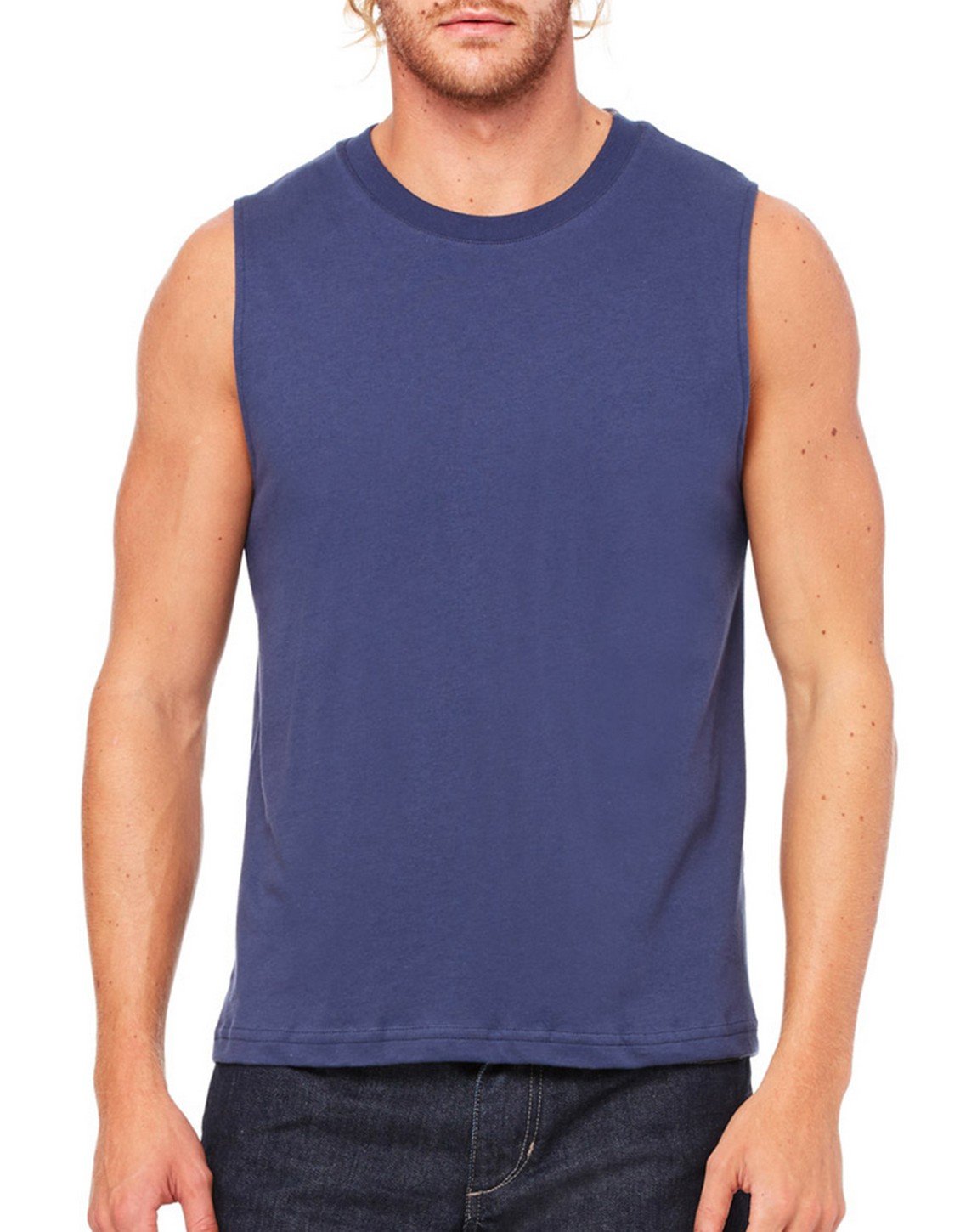 BellaCanvas Men's Jersey Muscle Tank - Soft Cotton Sleeveless Shirt for Gym, Workout & Casual Wear | Breathable & Comfortable Fit for Summer & Active Lifestyle