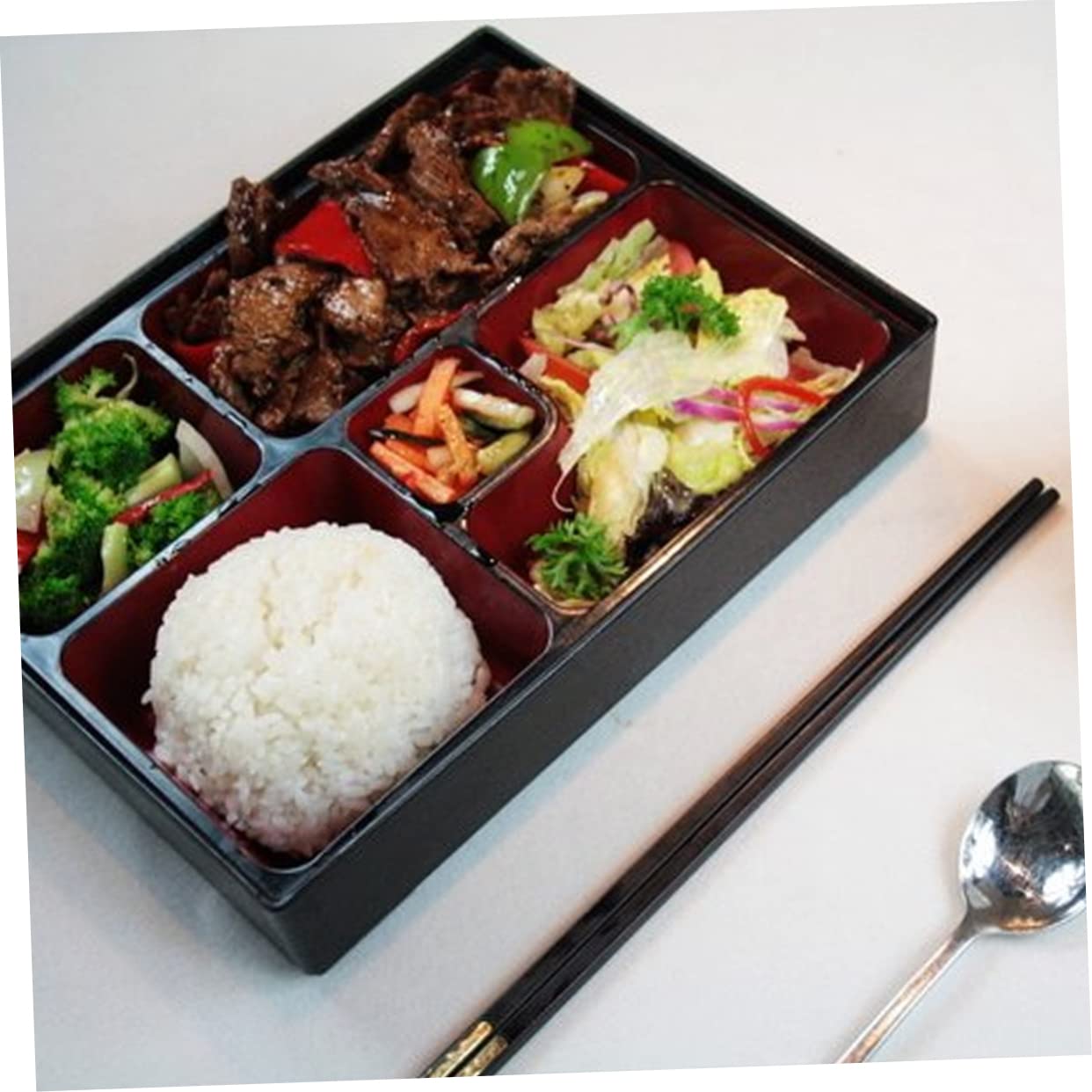 MAGICLULU 4-Piece Bento Lunch Box Set - Airtight Sushi & Meal Prep Containers with Lids - Food Storage Containers for Kids, Adults - Perfect for School, Office, Picnics & Meal Prepping